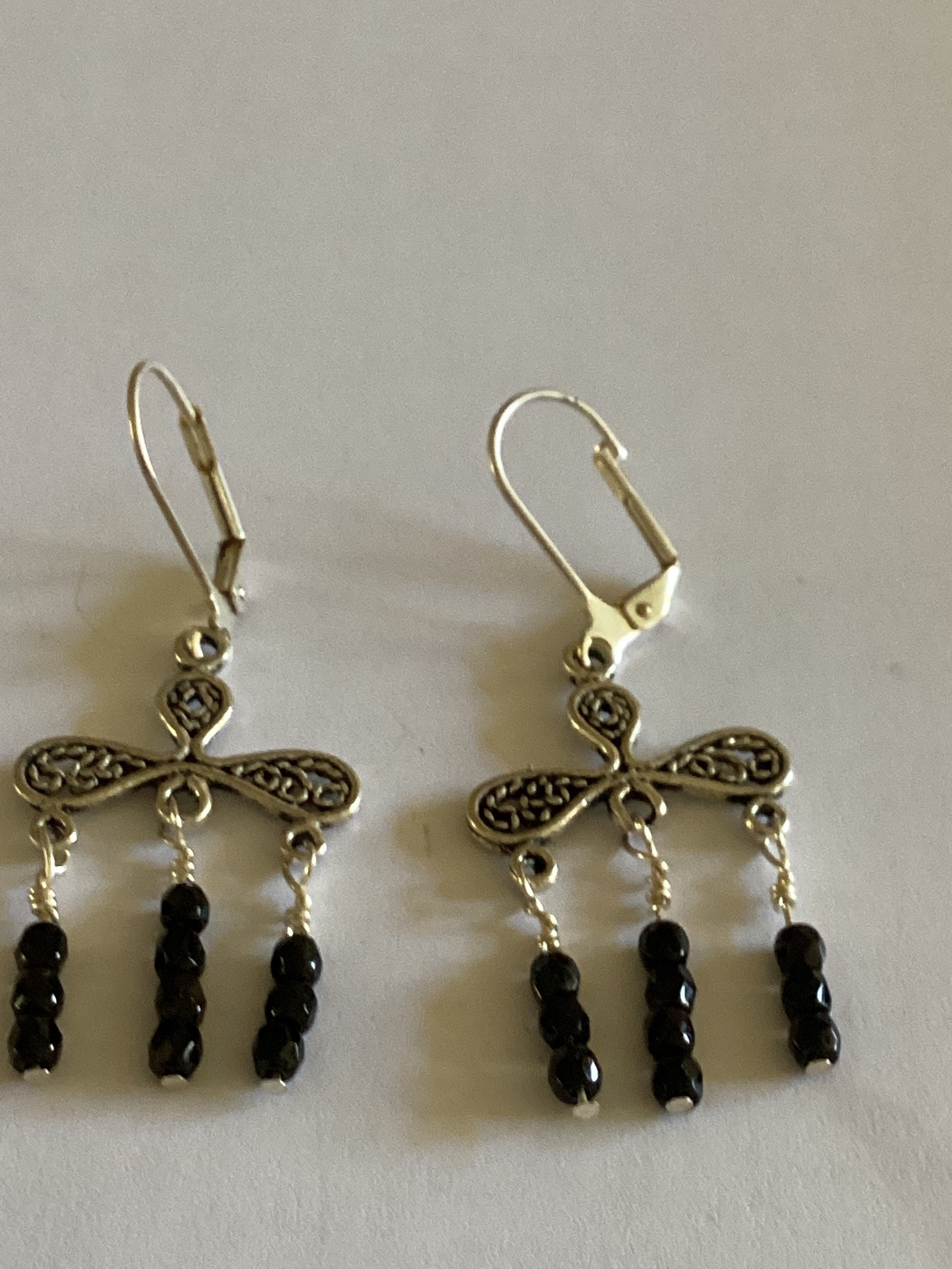 Dangle black deals earrings