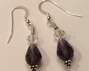 Amethyst teardrops