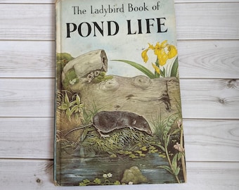 Vintage &#39;Pond Life&#39; Ladybird Book | Series 536 | Perfect  Gift for a Wildlife Nature Enthusiast