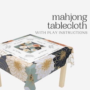 Juego de Mahjong personalizado para la noche de juegos Juego de Mahjong personalizado para regalar a mamá Bolsa de almacenamiento Funda de mesa Bolsa para fichas de Mahjong Estuche de viaje Regalo para la noche de juegos