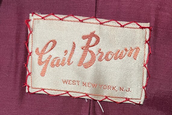 1940s Burgundy Wool Jacket - image 10