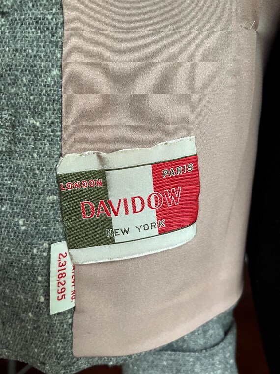 Sharp Grey Tweed 40s Jacket - image 7