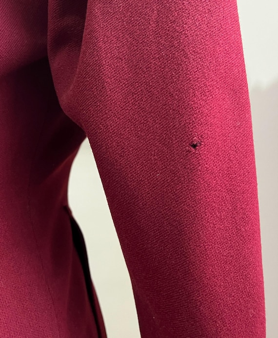 1940s Burgundy Wool Jacket - image 7