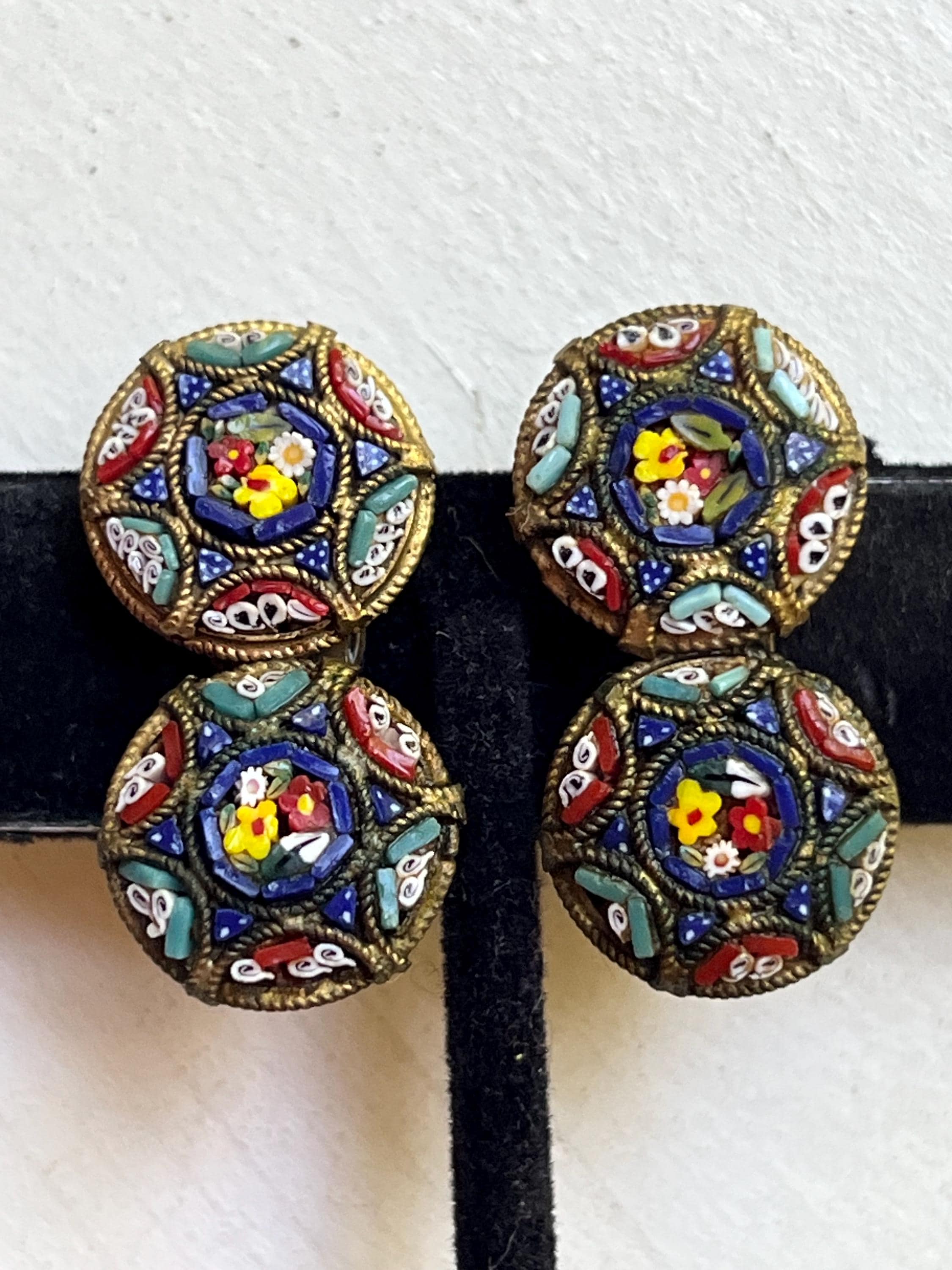 Italian micro mosaic jewelry - Etsy 日本