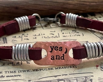 Improv Bracelet, Yes And, Scene, Gift for Actors, Improv, Improvisation, Comedian Gifts, Comedy, Improvisation Comedy, Acting, Theater Gift