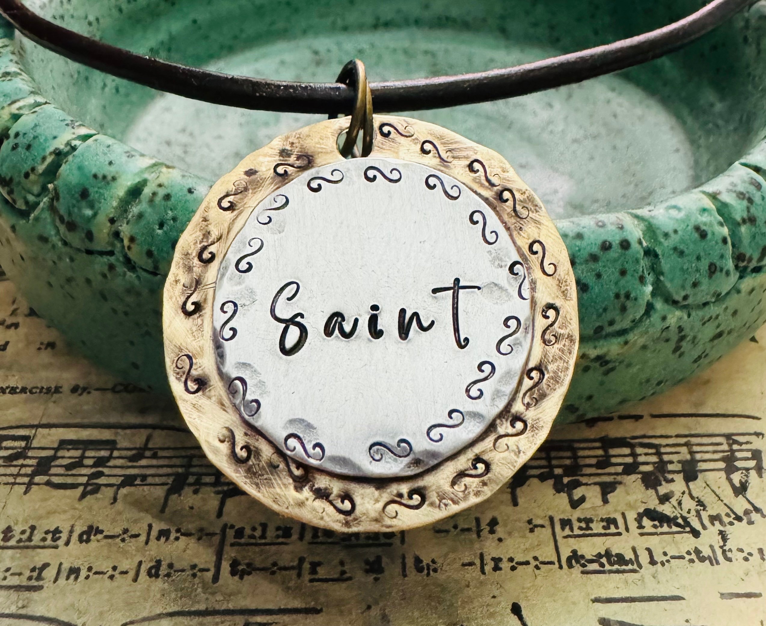 Saint Sinner Necklace, Double-Sided Necklace, Balance, Saint by Day, Sinner by Night, Halo Horn, Good Girl Bad Girl, Mischief, Contradiction