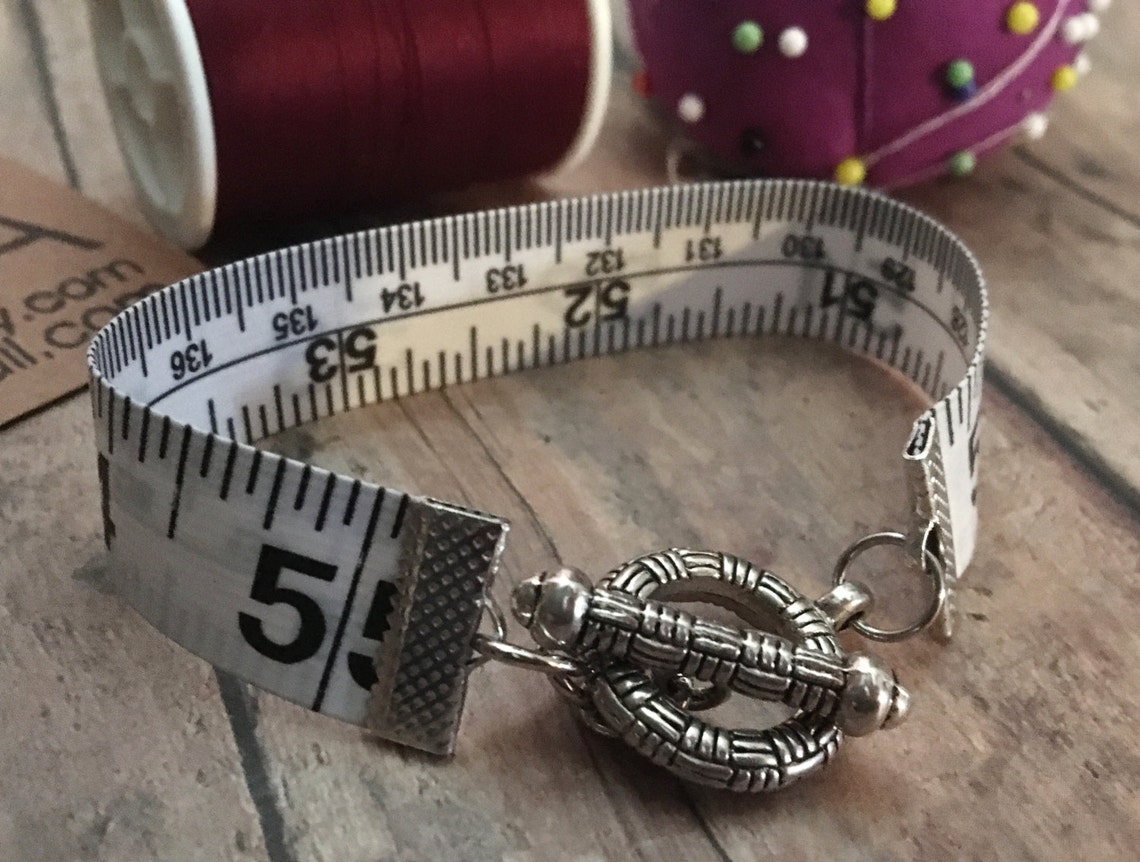Measuring Tape Cuff Bracelet Weight Loss Bracelet Sewing Etsy
