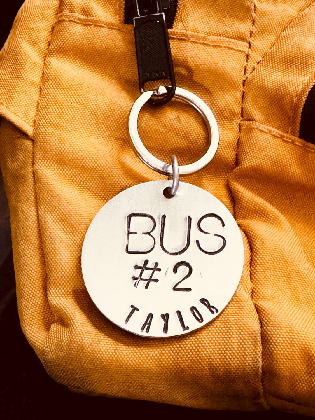 Personalized Bus Rider Tag, Schoolbus, Bookbag Tag, Lunchbox Tag, Back ...