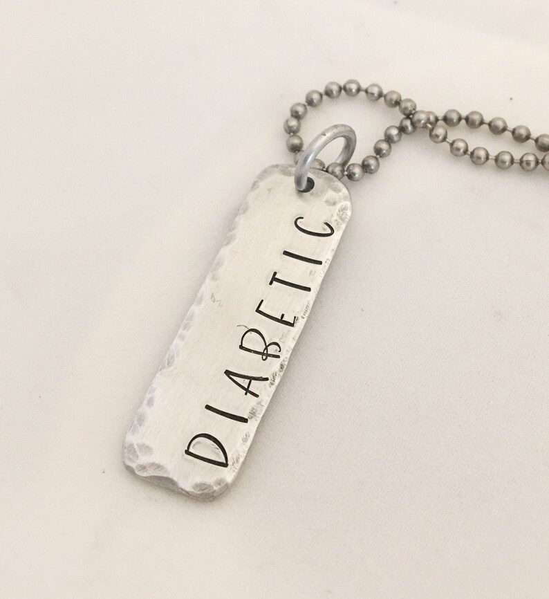 Medical Alert Necklace Diabetic Necklace Diabetes Necklace Etsy