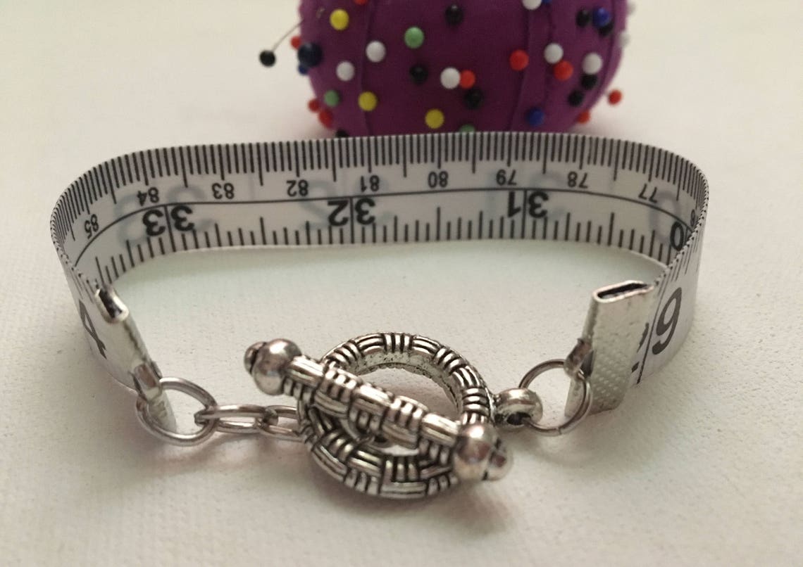 Measuring Tape Cuff Bracelet Weight Loss Bracelet Sewing Etsy