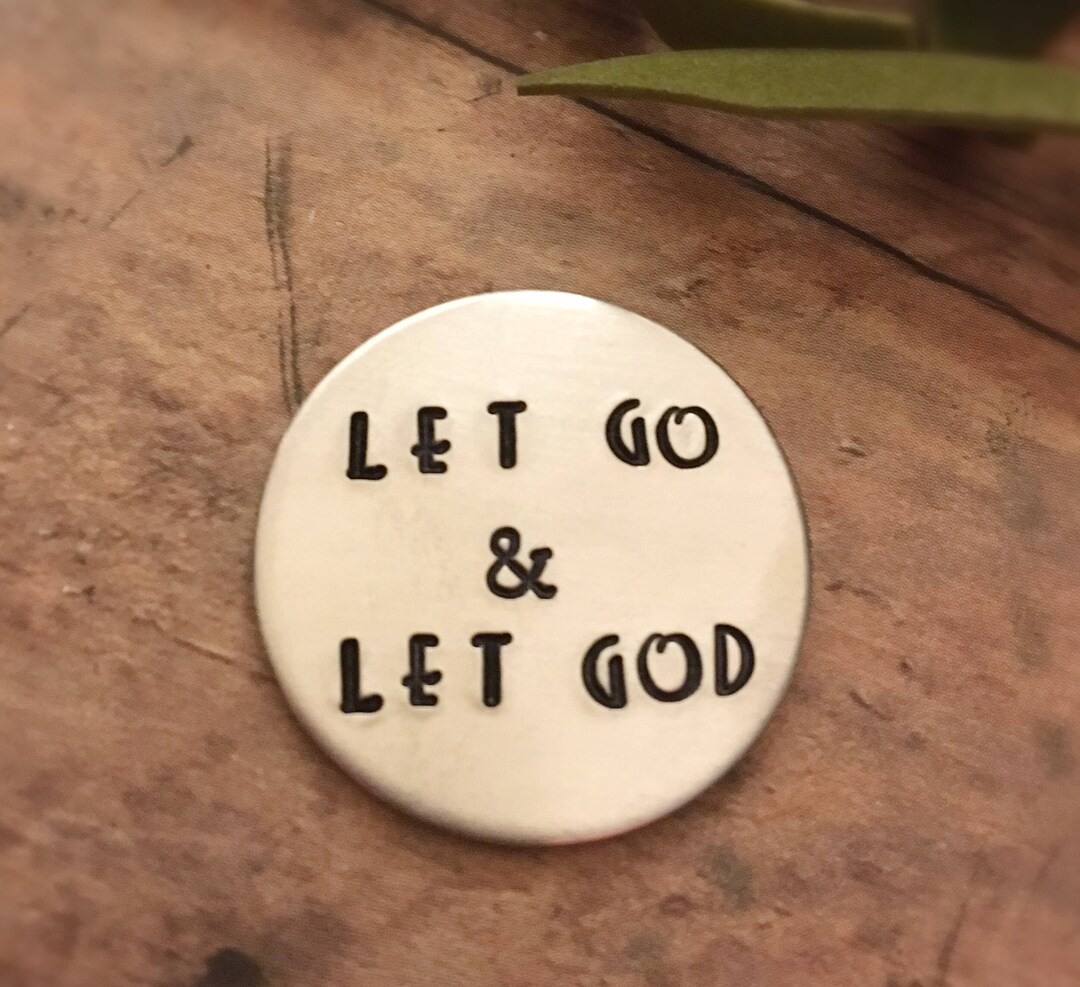 Let Go & Let God, Sobriety Medallion, Sobriety Token, Prayer Token ...