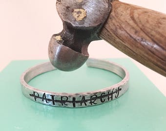 Smash the Patriarchy Bracelet, Womens Rights, Girl Power, Feminist Bracelet, Strong Women, Resist, Feminism, Female Empowerment,Gift for Her