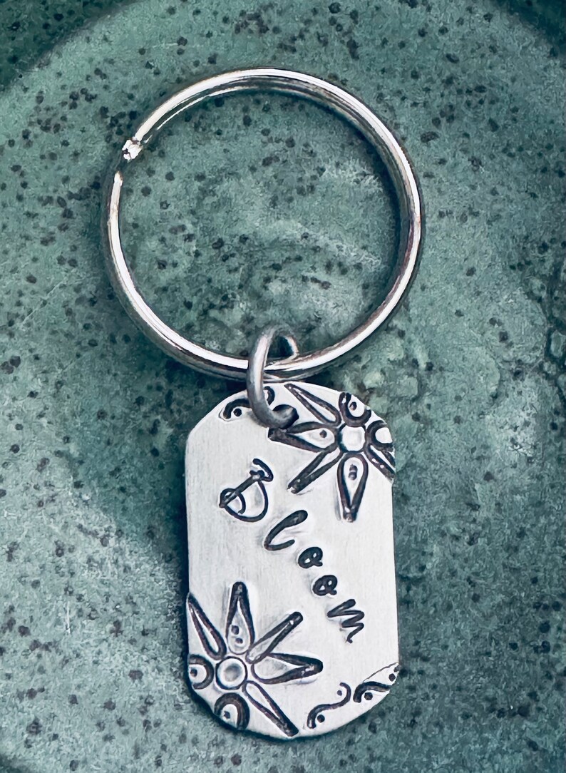 Bloom Key Ring, Self Love, Floral, Flower, Recovery, Inspiration ...