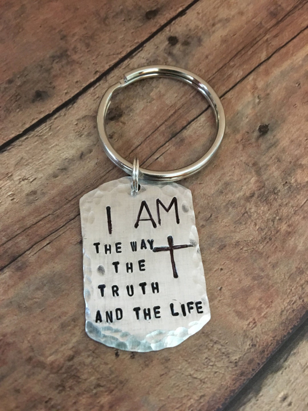 Scripture Necklace, Scripture Key Ring, Cross Necklace, Bible Verse ...