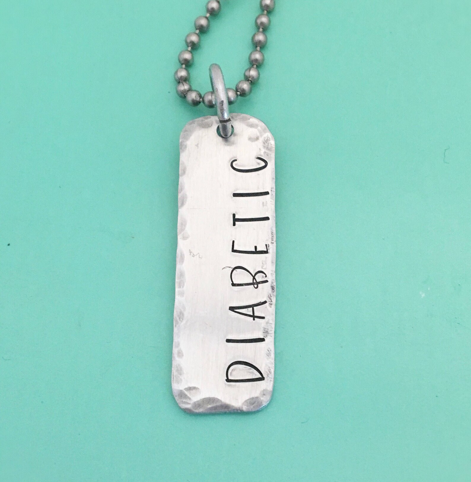 Medical Alert Necklace Diabetic Necklace Diabetes Necklace Etsy