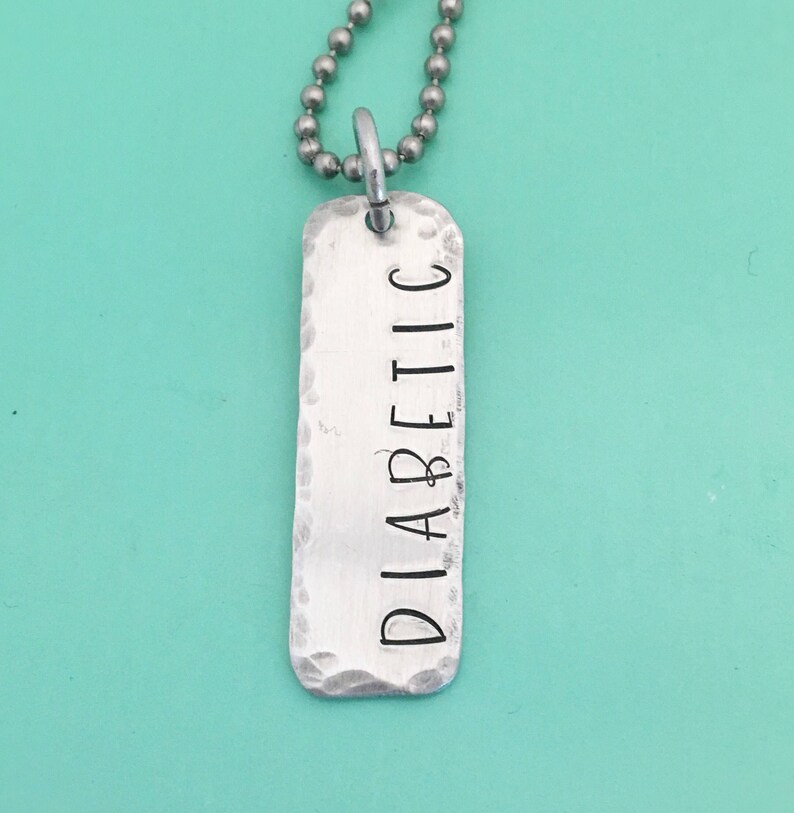Medical Alert Necklace Diabetic Necklace Diabetes Necklace Etsy