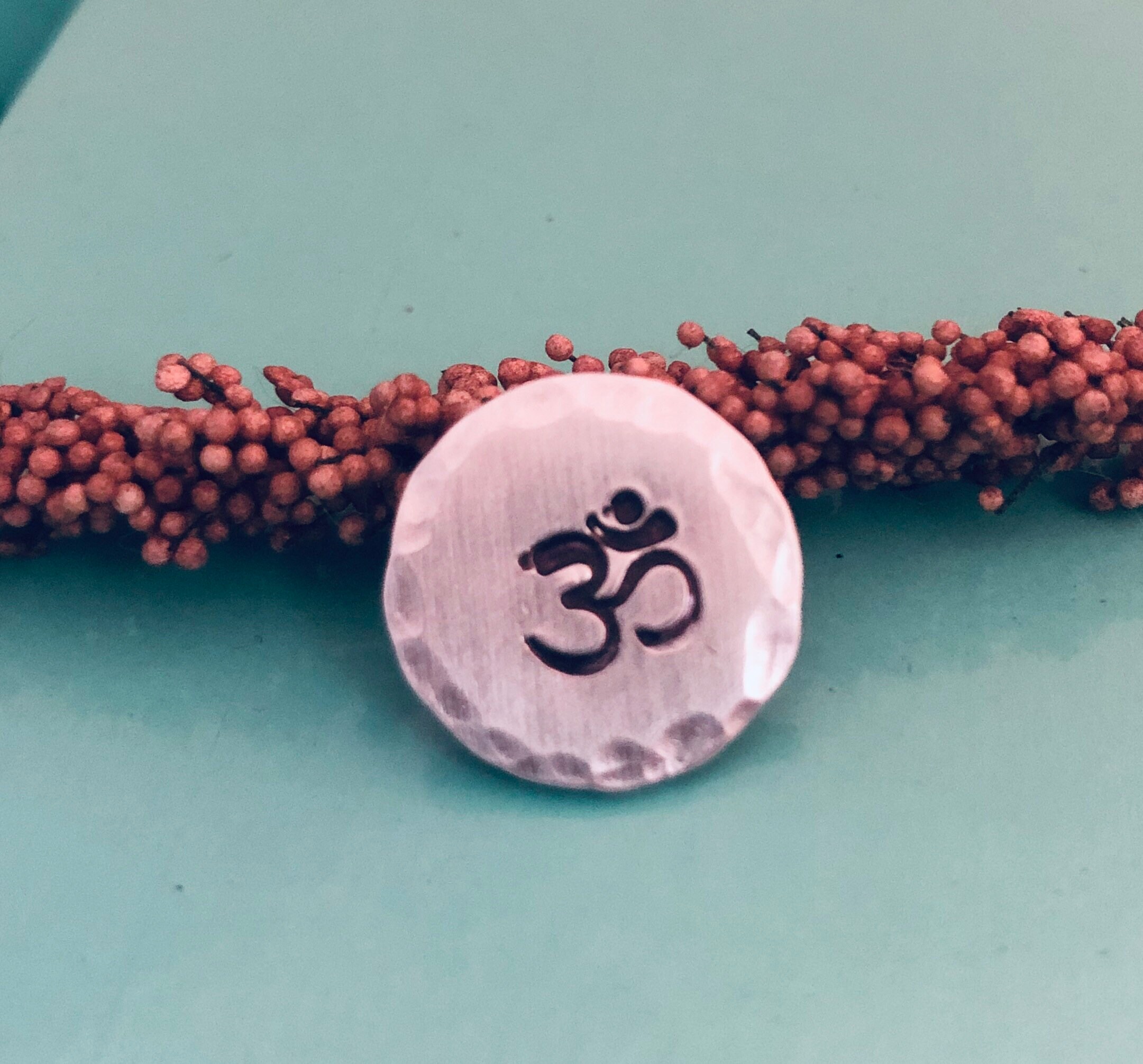 Alooms Tokens Om Aum Ohm Pocket Token, Meditation Coin, Inspirational Coin, Aum ...