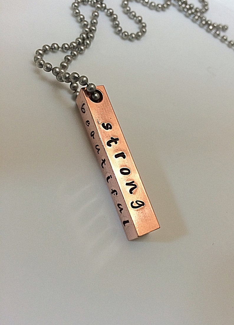 Beautiful Strong Worthy Necklace I Am Beautiful Necklace Etsy