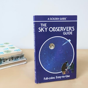 Vintage Sky Observer&#39;s Guide Book - A Golden Guide