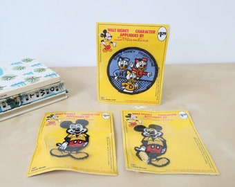 Vintage Walt Disney Mickey Mouse or Huey, Duey, and Louie Patch - Streamline