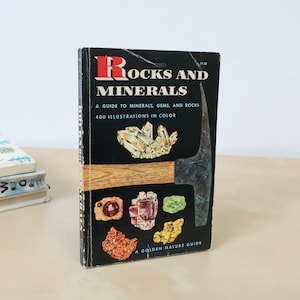 Vintage Rocks and Minerals Book - Golden Nature Guide