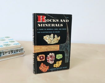 Vintage Rocks and Minerals Book - Golden Nature Guide