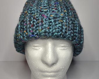 Hand-Crocheted Men's Beanie