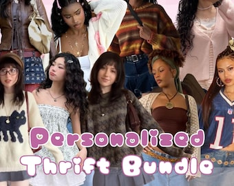 Personalized Thrift Bundle | Handpicked Pinterest Outfit Box | Vintage Mystery Clothing | Custom Aesthetic Style
