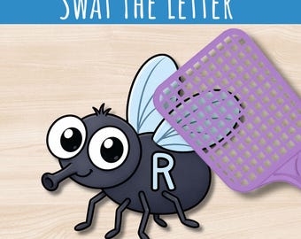 Swat the Letter Game | Alphabet Recognition Activity | Uppercase Lowercase Matching | Preschool Kindergarten Literacy Center | Phonics Game