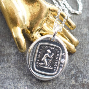 am I not a woman and a sister wax seal necklace - important historic wax seal jewelry