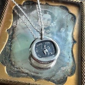 witch wax seal necklace - we all have our hobbys - spooky season wax seal jewelry