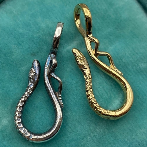 Jewelry Hook Silver or Gold Serpent Hook Snake Hook Etsy