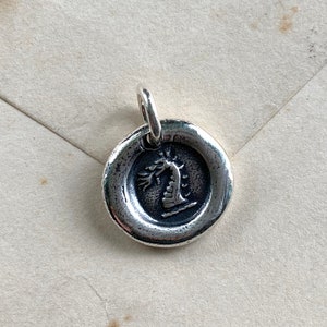 dragon wax seal necklace pendant firedragon sterling silver wax seal jewelry image 7