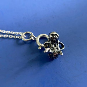 tiny little people doll dice pendant charm ... sterling silver ornamental dice jewelry you can play with