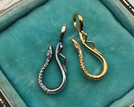 Buy Jewelry Hook Silver or Gold Serpent Hook Snake Hook Charm