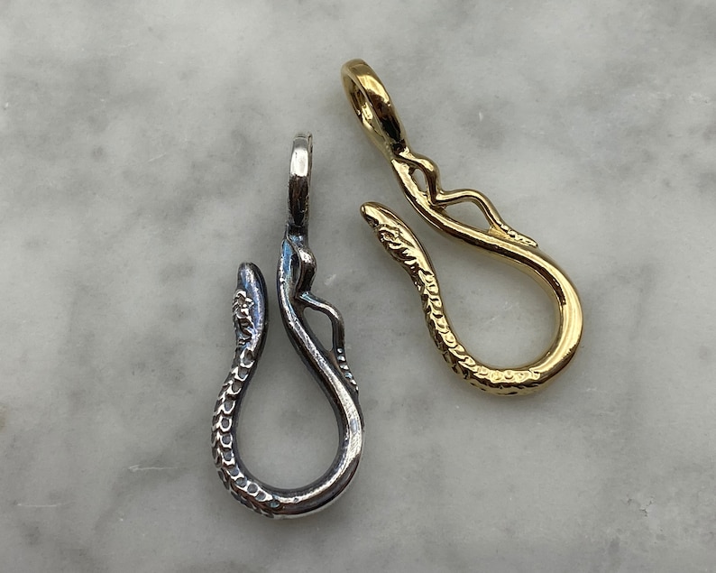 Jewelry Hook Silver or Gold Serpent Hook Snake Hook - Etsy