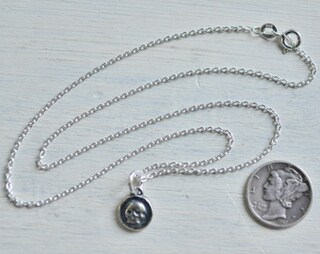 Collana Argento Sterling Con Ciondolo Stella 22mm Su Catena 45,7 Cm | Gioiello Heather Needham Doppia Faccia In Confezione Regalo