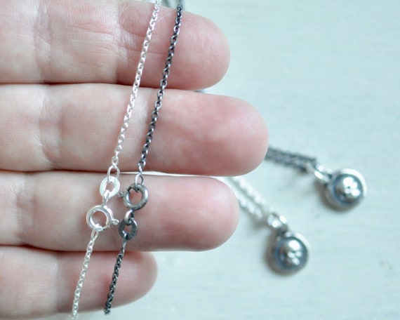 ORIGAMI OWL SILVER CHAIN ~ DAINTY CABLE, BALL, ICON HEART, CABLE