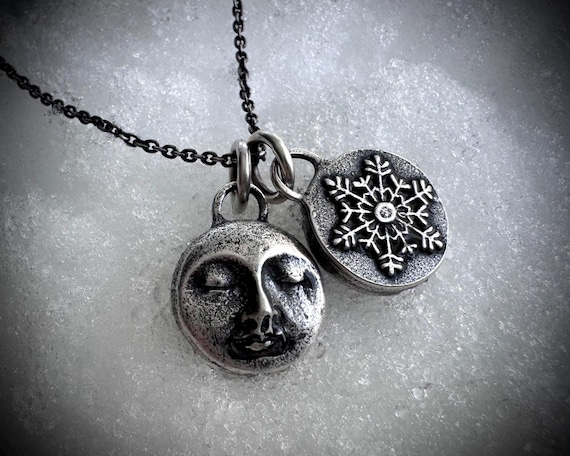 Collana con ciondolo a forma di luna - Gioielli - Collane - di Crea