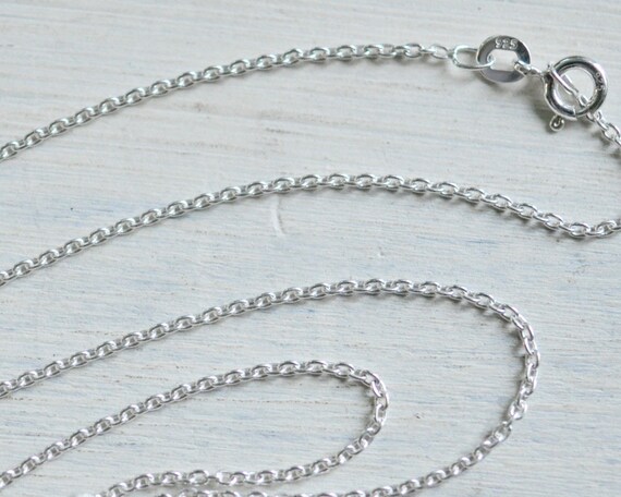 Sterling Silver Cable Necklace Chain - 16