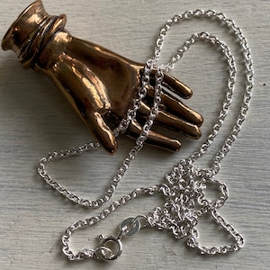thicker cable necklace chain - sterling silver chain 16&quot;, 18&quot;, 20&quot; or 24&quot;