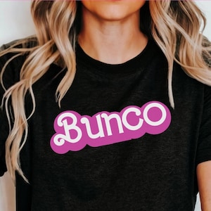 T-shirt Bunco, chemise Dice, chemise de nuit Bunco, soirée jeux, cadeau Bunco pour hôtesse, haut fantaisie, cadeau pour joueur de bunco, manches courtes unisexe