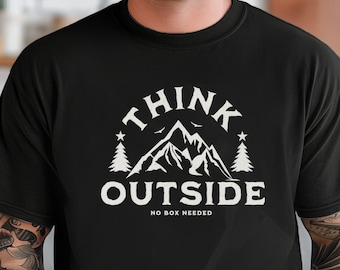Naturinspiriertes Unisex-T-Shirt, Outdoor-Vibes-T-Shirt, Berg-Grafik-Shirt, Abenteuer-Bekleidung, Geschenk für Wanderer