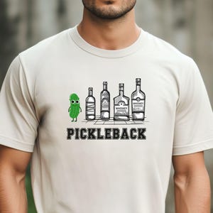 Pickleback Shirt, Whiskey shirt, funny shirt, Funny Pickle shirt, bartender gift, drinking shirt, gift for pickle lover, Whiskey Fan Tee