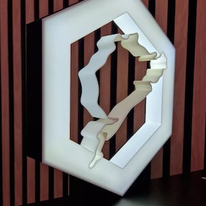 Nürburgring LED Lampe Deko Hexagon Nordschleife USB Lightbox