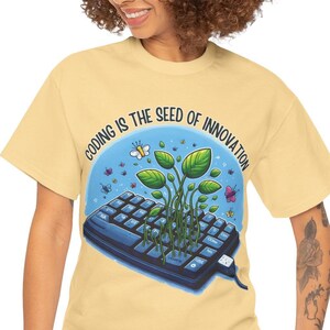 Coding is the Seed of Innovation T-Shirt: Einzigartiges Programmierer Geschenk