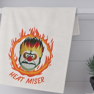 Heat Miser Christmas Tea Towel - Year Without a Santa Claus Nostalgic Kitchen Decor