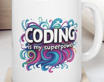 Funny Programmer Ceramic Mug: Coding Gift for Nerds