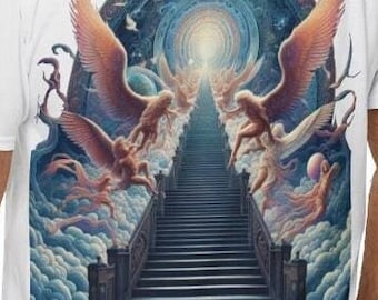 Led Zeppelin Tee Stairway to Heaven Inspired | Rock and Roll Lover Gift | Dragons Fantasy Adventure| | Rock Lyrics