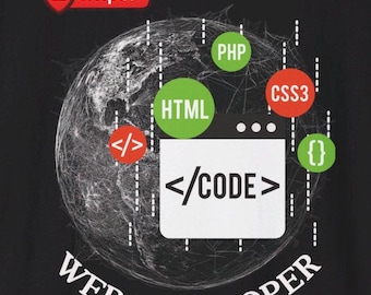 Grappig T-shirt voor webontwikkelaar - Code the Future - Essentieel cadeau voor programmeur - Gildan 64000-shirt
